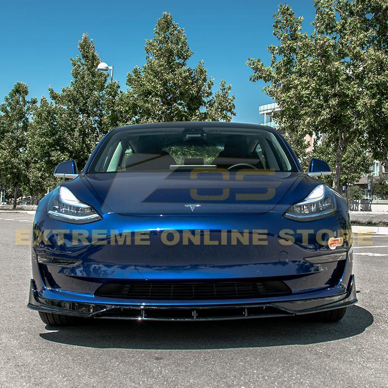 2017-Up Tesla Model 3 Performance Front Splitter - Extreme Online Store