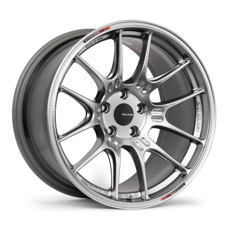 Enkei GTC02 19x10.5 5x112 34mm Offset 66.5mm Bore Hyper Silver Wheel-SR1 Performance