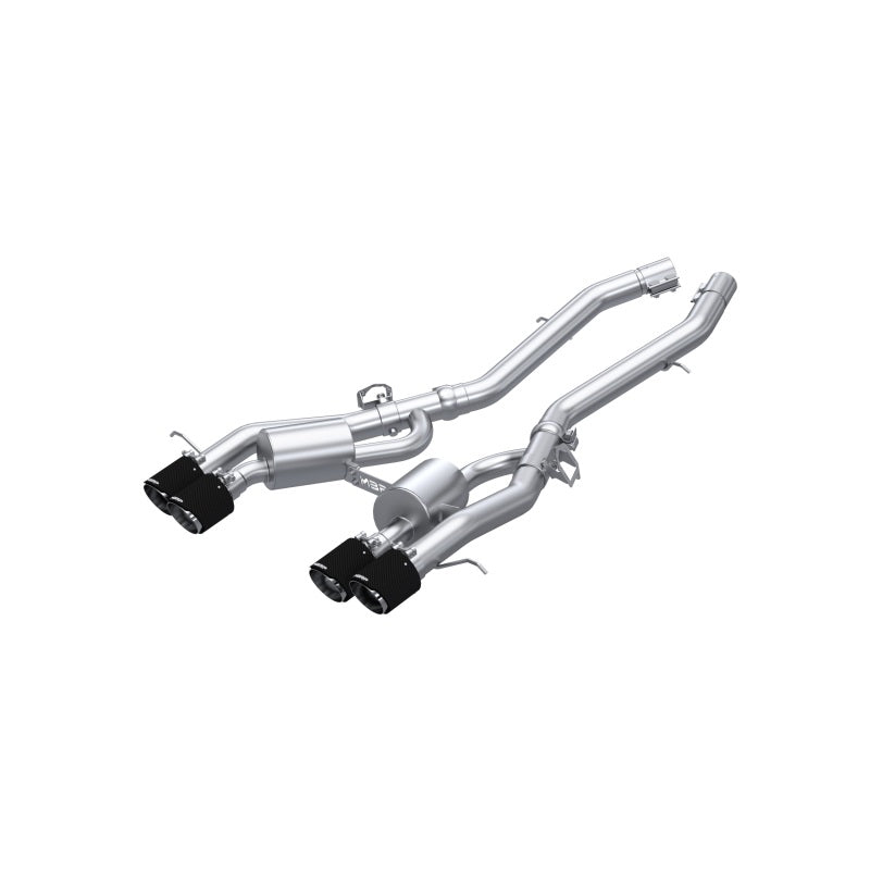 MBRP 2021+ BMW M3/M4 3in Axle Back Dual Rear Exit w/ T304 SS Carbon Fiber Tips-SR1 Performance