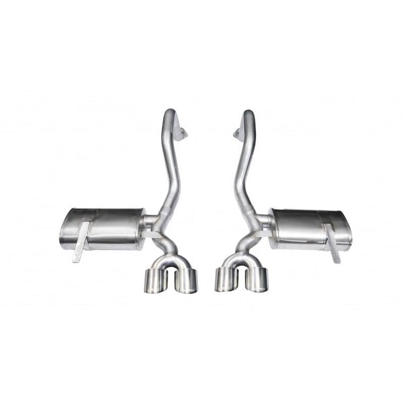 Corsa 1997-2004 Chevrolet Corvette C5 Z06 5.7L V8 Polished Xtreme Axle-Back Exhaust-SR1 Performance