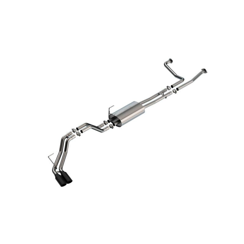 Borla 16-24 Nissan Titan XD S-Type Cat Back Exhaust - Black Chrome-SR1 Performance