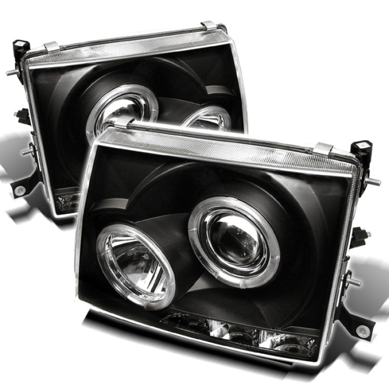 Spyder Toyota Tacoma 97-00 Projector Headlights LED Halo LED Black High H1 Low H1 PRO-YD-TT97-HL-BK-SR1 Performance