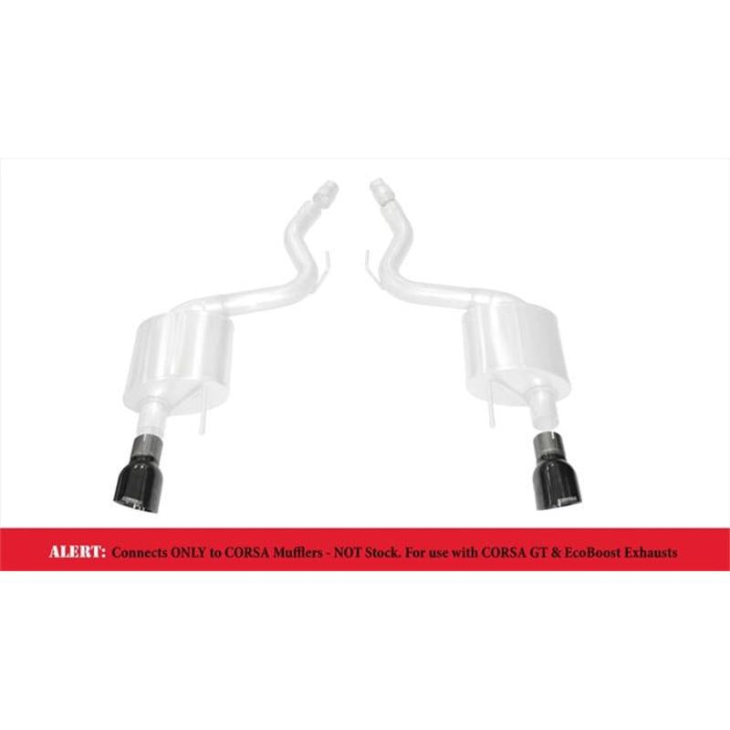 Corsa 2015-2017 Ford Mustang GT 3.0in Inlet / 4.5in Outlet Black PVD Tip Kit (For Corsa ExhaustOnly)-SR1 Performance