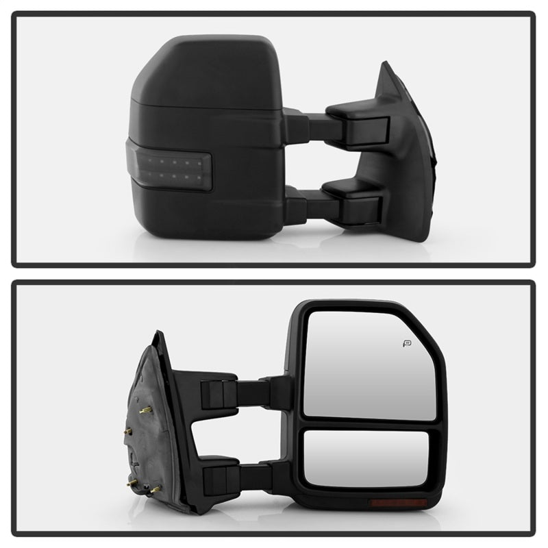 xTune 08-15 Ford F-250 SD Heated Adj LED Signal Power Mirror - Smk (MIR-FDSD08S-G4-PW-RSM-SET)-SR1 Performance