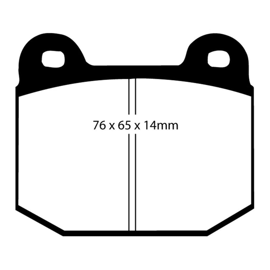 EBC Bluestuff NDX Rear Brake Pads for Mitsubishi Lancer Evolution 2002-2006