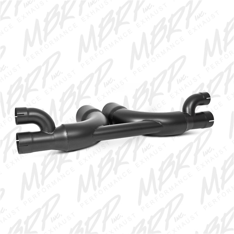 MBRP 14-19 Porsche GT3/GT3RS 3in Center Muffler Bypass 4in Tips - Black Coated-SR1 Performance