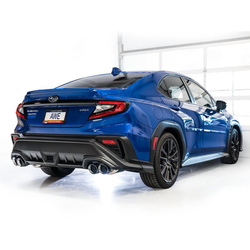 AWE Tuning 2022+ VB Subaru WRX Track Edition Exhaust - Chrome Silver Tips-SR1 Performance