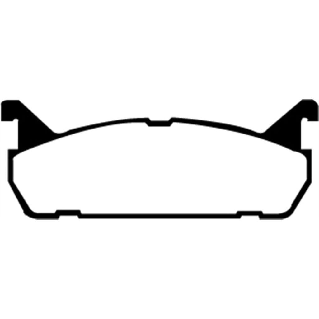 EBC Redstuff Ceramic Low Dust Rear Brake Pads for Mazda Miata and Ford Escort