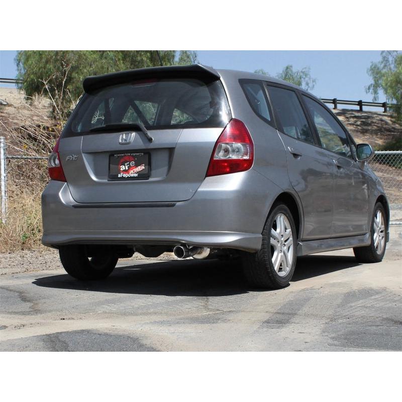 aFe POWER 07-08 Honda Fit L4-1.5L 2in. 304 SS Axle-Back Exhaust System-SR1 Performance