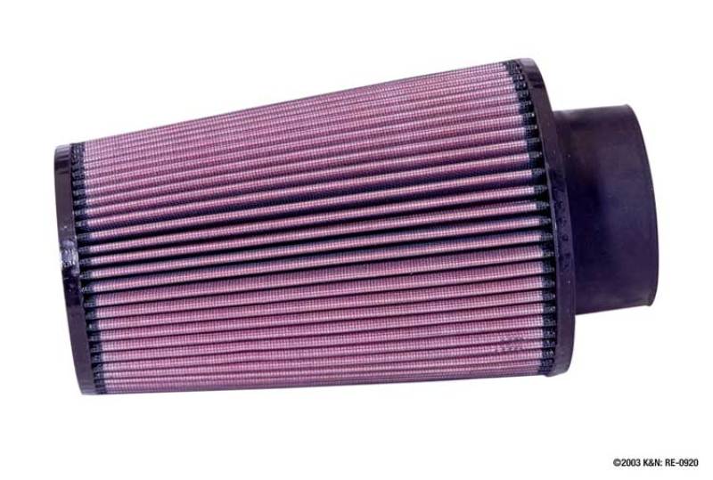 K&N Universal Rubber Filter 3 1/2inch ID FLG / 6inch Base / 4-5/8inch Top / 9inch Height-SR1 Performance