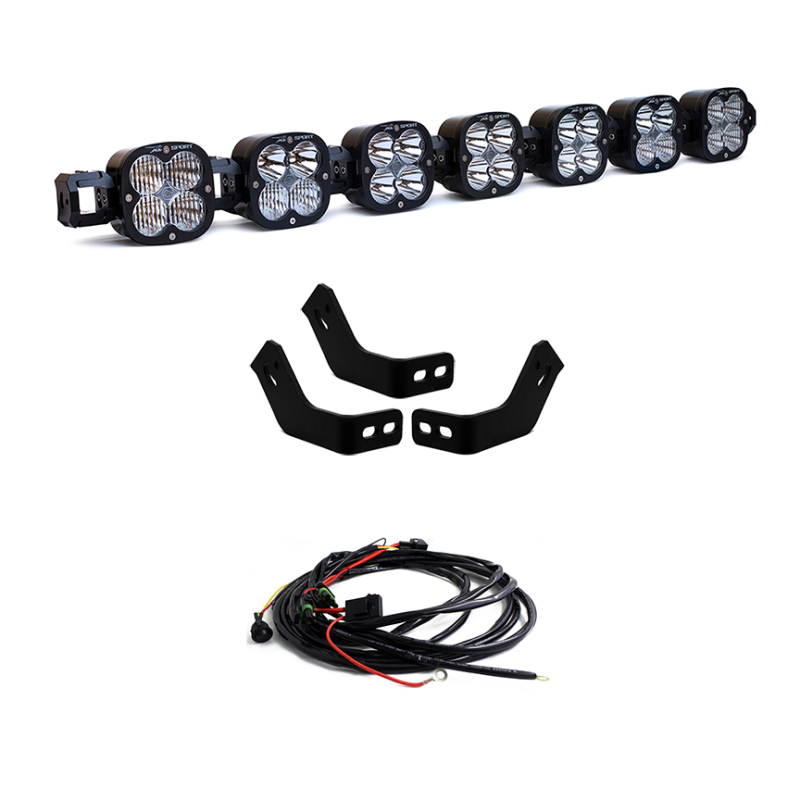 Baja Designs Prinsu Roof Rack 7 XL Linkable Light Kit (Fits Any Prinsu Rack)-SR1 Performance