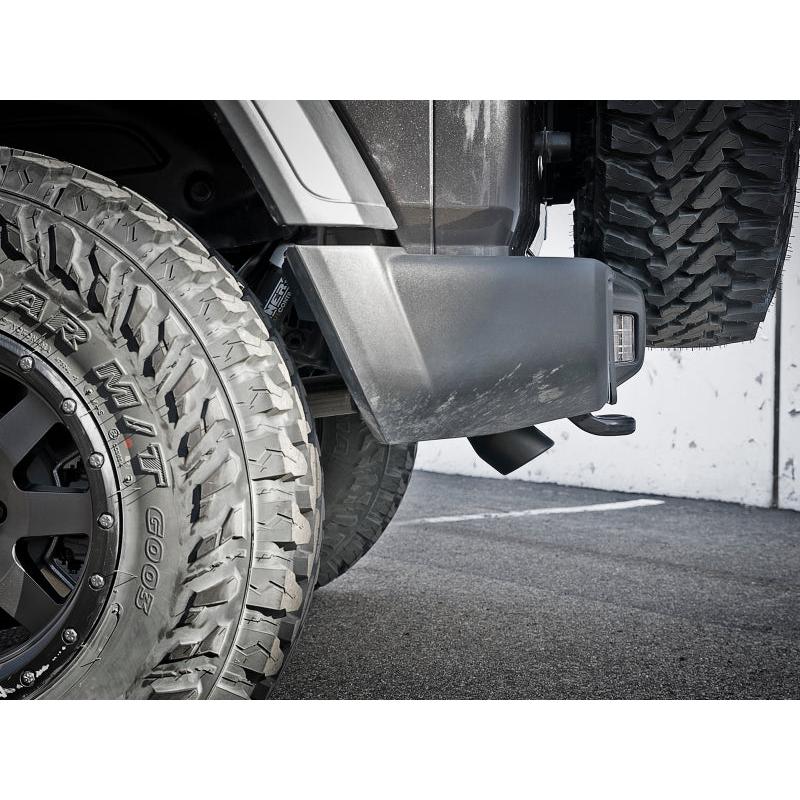 aFe MACH Force-Xp 2.5in 409SS Catback High-Tuck Exhaust 18-21 Jeep (JL) 3.6L 4-Door - Black Tip-SR1 Performance