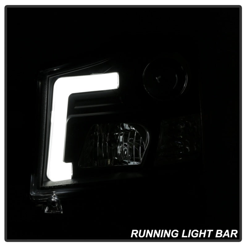 Spyder 04-15 Nissan Titan / 04-07 Nissan Armada V2 Projector Headlights - Black PRO-YD-NTI04-DRL-BK-SR1 Performance