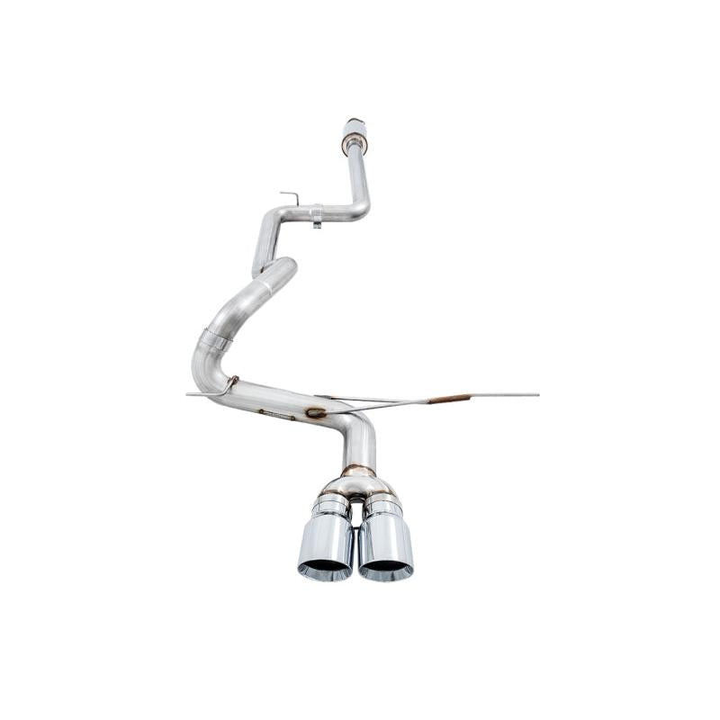 AWE Tuning Ford Focus ST Track Edition Cat-back Exhaust - Chrome Silver Tips-SR1 Performance