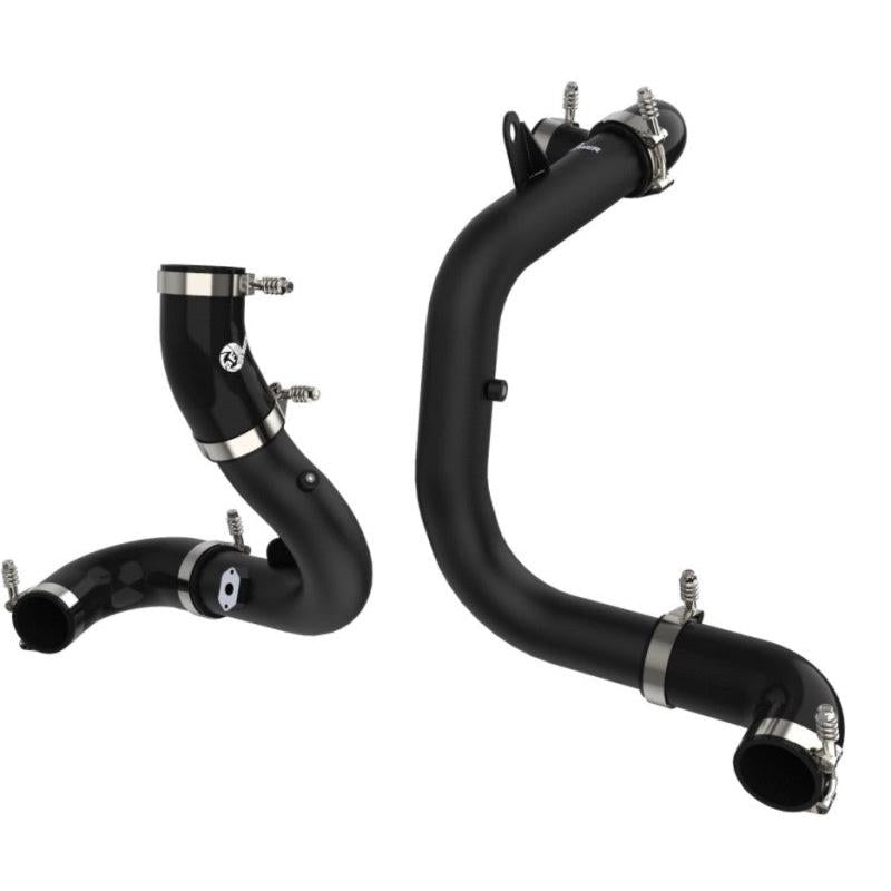 aFe BladeRunner 15-20 VW GTI (MKVII) L4-2.0L (t) Aluminum Hot and Cold Charge Pipe Kit Black-SR1 Performance