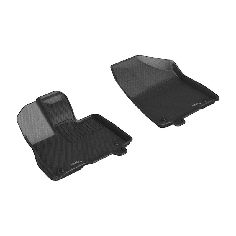 3D MAXpider 21-24 Toyota Sienna Kagu 1st Row Floormats - Black-SR1 Performance