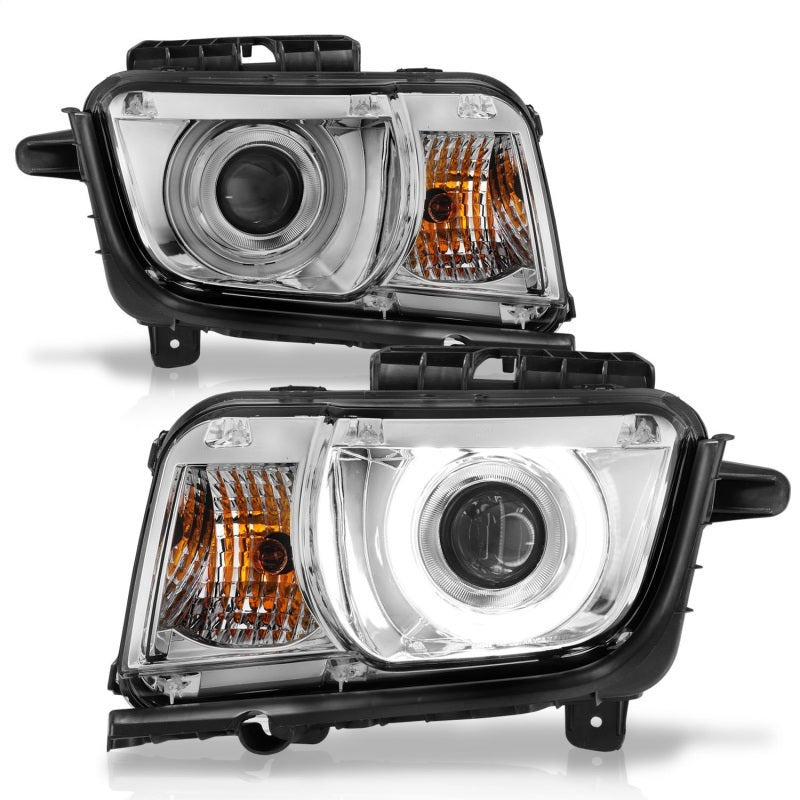ANZO 2010-2013 Chevrolet Camaro Projector Headlights w/ Halo Chrome (CCFL)-SR1 Performance