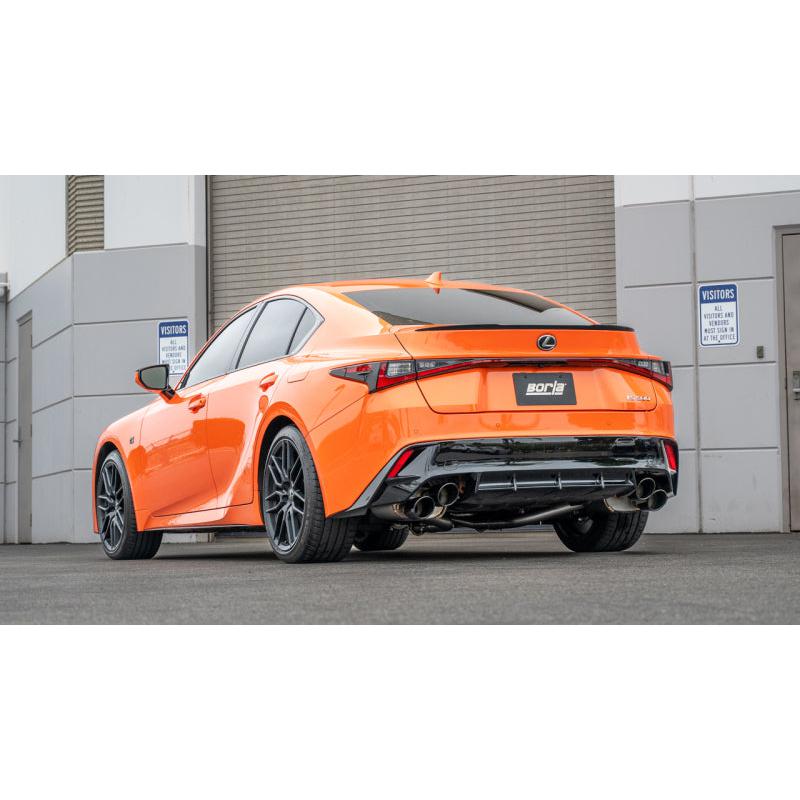 Borla 15-24 Lexus RC F Axle-Back Exhaust System S-Type - Black Chrome-SR1 Performance