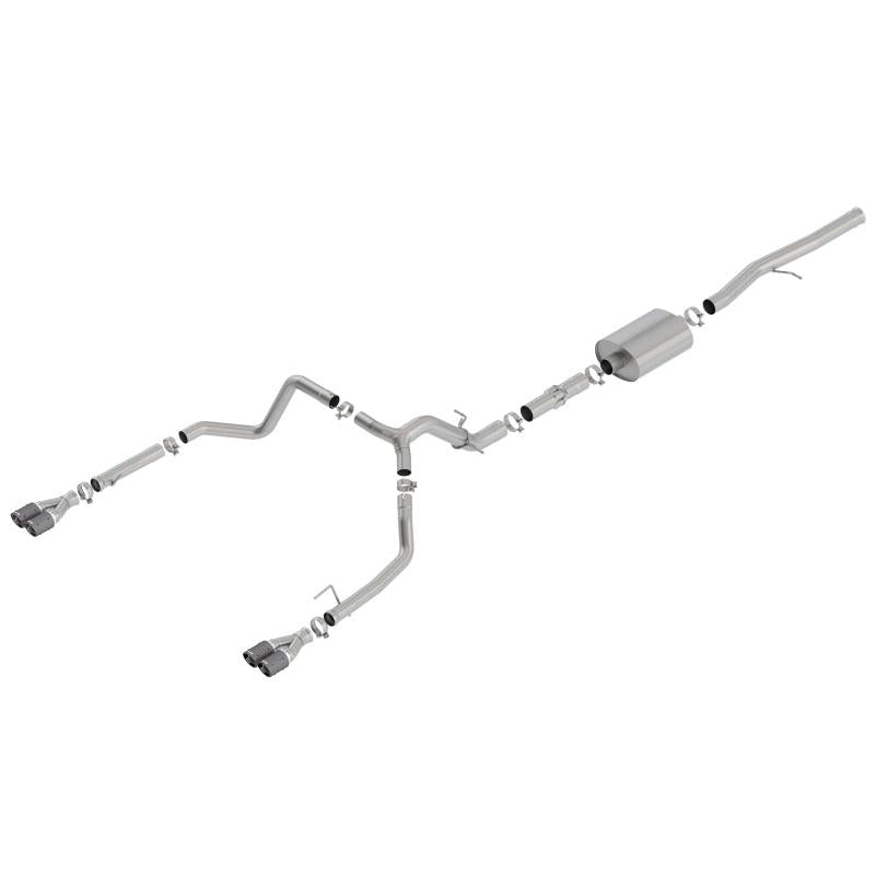 Borla 19 Chevrolet Silverado/GMC Sierra 1500 6.2L SS ATAK Catback Exhaust - Carbon Fiber Tips-SR1 Performance