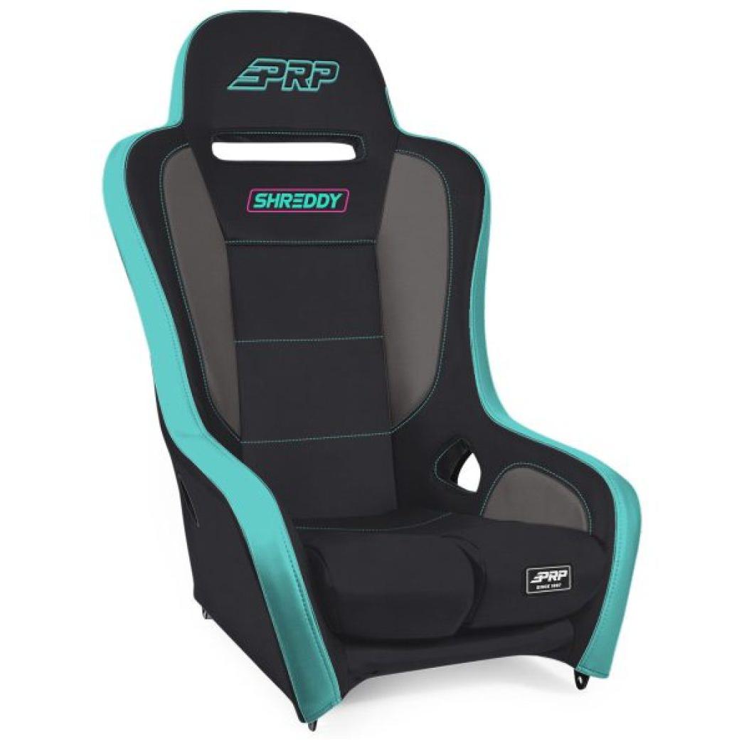 PRP Shreddy Podium Suspension Seat - Grey/Teal-SR1 Performance