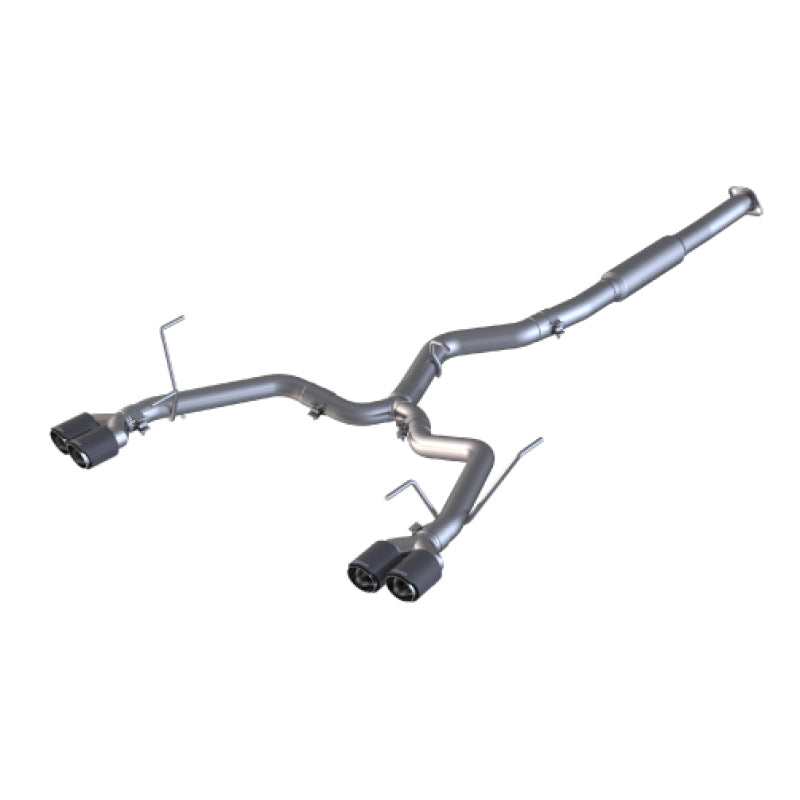 MBRP 15-19 Subaru WRX 2.0L/STI 2.5L 3in Dual Split Rear Exit w/ 3.5in CF Tips - T304 (Race Version)-SR1 Performance