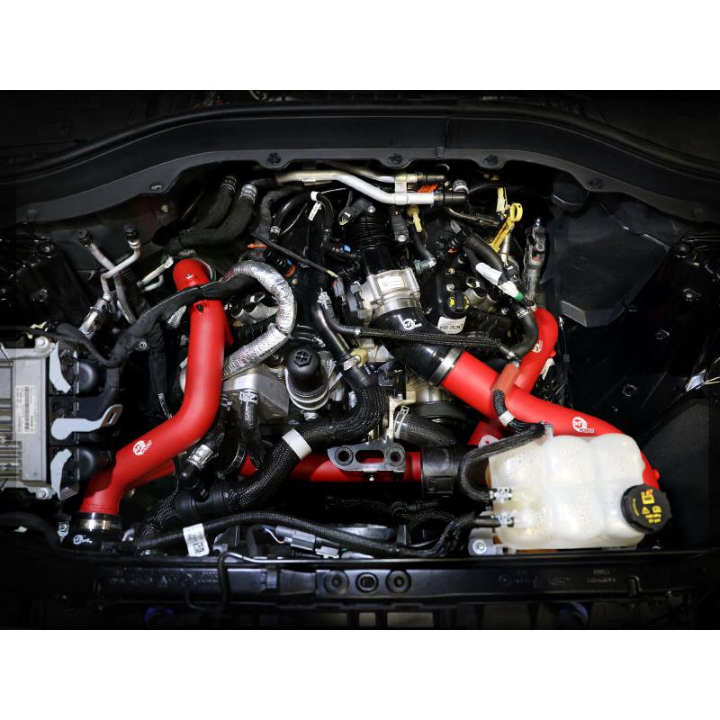 aFe BladeRunner 2 1/4in Intercooler Hot Side Charge Pipe 22-23 Ford Explorer V6-3.0L (tt) - Red-SR1 Performance