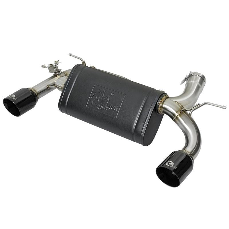 aFe MACHForce XP 16-17 BMW 340i/iX 440i/iX L6-3.0L (t) SS Axle-Back Exhaust w/Black Tip-SR1 Performance