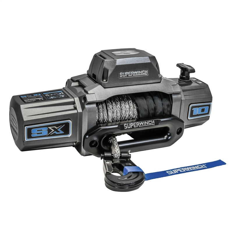 Superwinch 10000 LBS 12V DC 3/8in x 80ft Synthetic Rope SX 10000 Winch-SR1 Performance