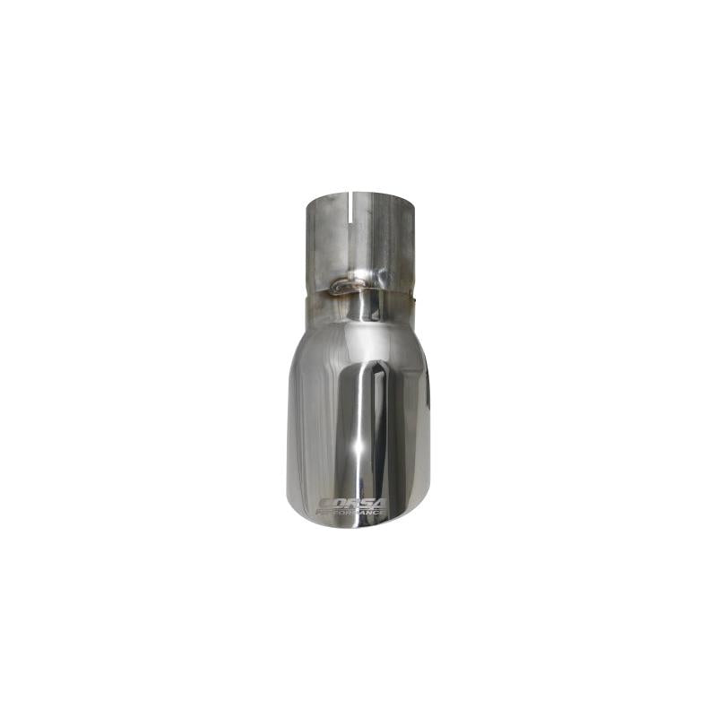 Corsa Single Universal 3.0in Inlet / 4in Outlet Polished Pro-Series Tip Kit-SR1 Performance