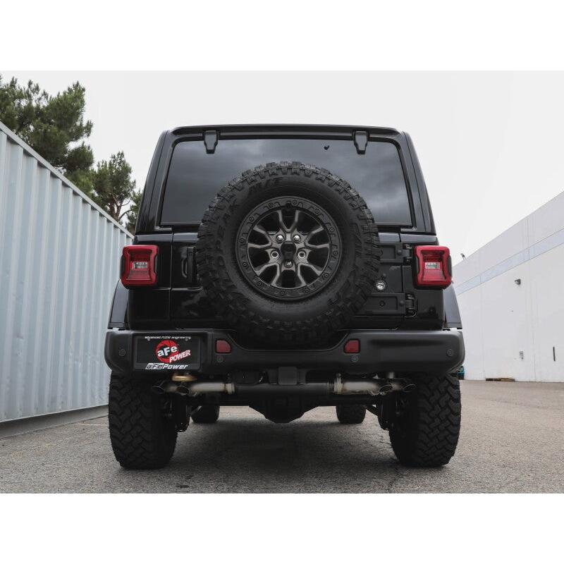 aFe 21-22 Jeep Wrangler JL Vulcan Series Stainless Steel Cat-Back Exhaust System-SR1 Performance