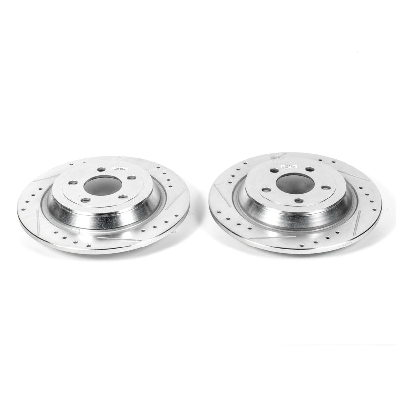 Power Stop 15-17 Ford F-150 Rear Evolution Drilled & Slotted Rotors - Pair-SR1 Performance