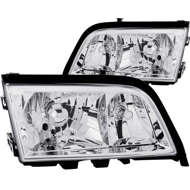 ANZO 1994-2000 Mercedes Benz C Class W202 Crystal Headlights Chrome-SR1 Performance