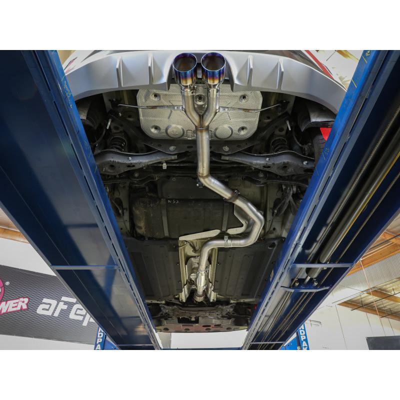 aFe Takeda Exhaust Cat-Back 19-20 Hyundai Veloster 304SS Carbon Fiber Dual Tips Exhaust-SR1 Performance