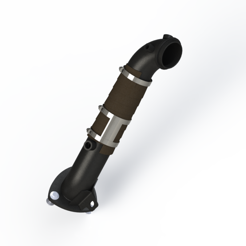MBRP 15-16 Chevy/GMC 6.6L Duramax 3in Down Pipe (For 3 Bolt Flange Style Connection)-SR1 Performance