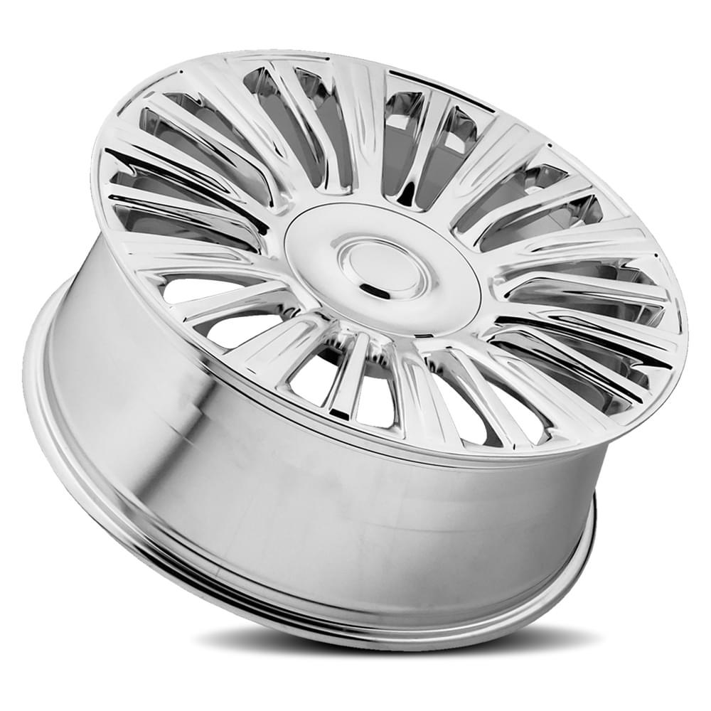 FR 91 – ESCALADE PLATINUM REPLICA WHEELS-Chrome 22x9 6x5.5 + 28 HB 78.1