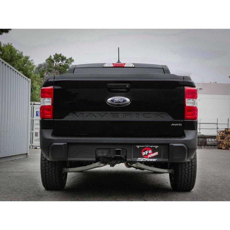 aFe 22-23 Ford Maverick EcoBoost L4 2.0L(t) Rebel Series 2-1/2in 304 SS Cat-Back w/ Polished Tip-SR1 Performance