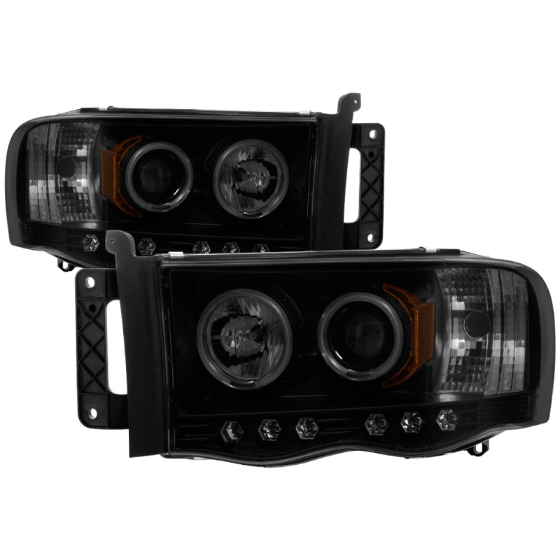Spyder Dodge Ram 1500 02-05 03-05 Projector Headlights CCFL Halo LED Blk Smke PRO-YD-DR02-CCFL-BSM-SR1 Performance