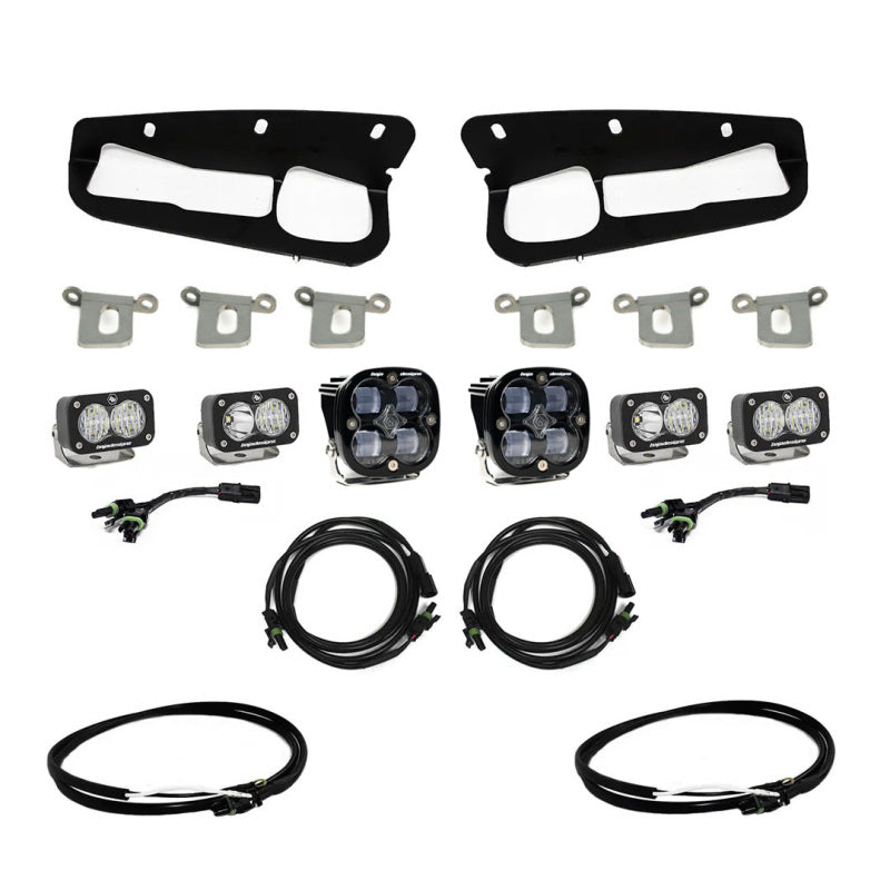 Baja Designs 2021+ Ford Bronco Clear SAE Fog Pocket Kit w/Upfitter-SR1 Performance