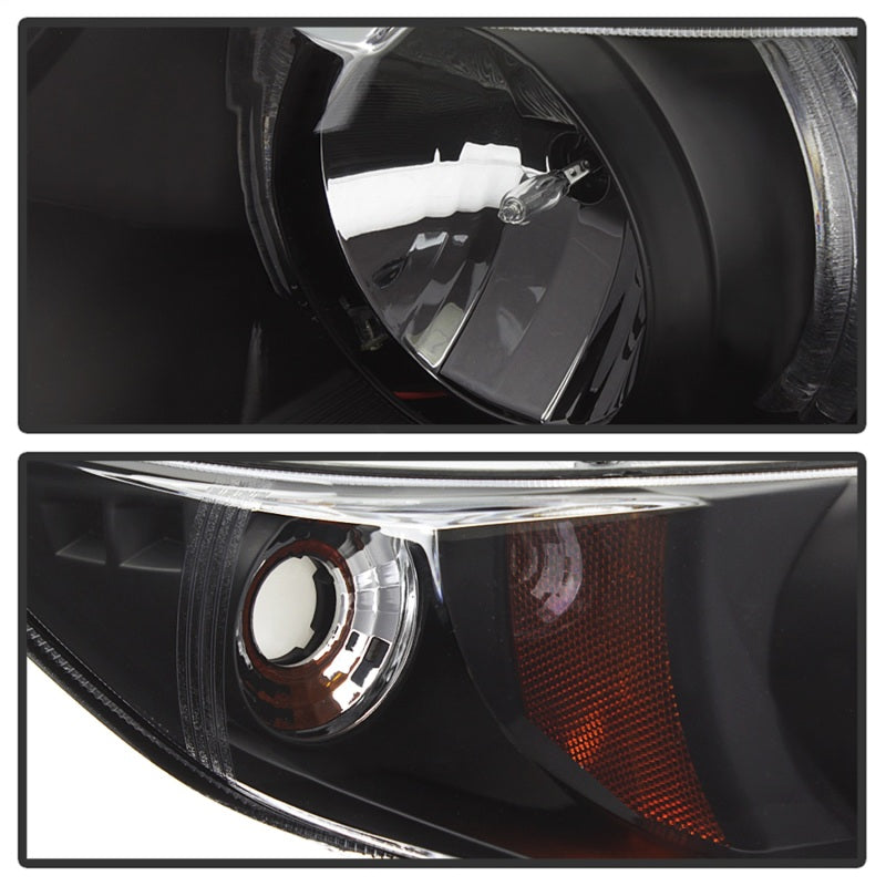 Spyder Honda Civic 06-08 2Dr Projector Headlights LED Halo Black High H1 Low H1 PRO-YD-HC06-2D-HL-BK-SR1 Performance