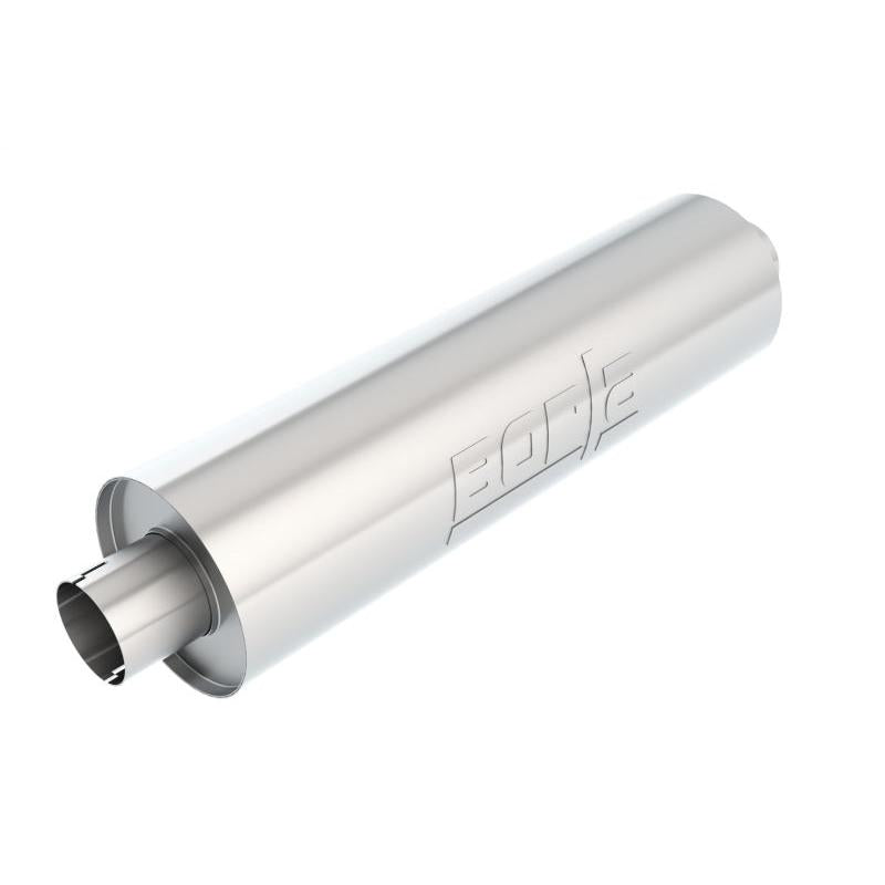 Borla Heavy Duty (Truck) Muffler - 3in Center-Center 24in x 6.75in Round (Notched)-SR1 Performance