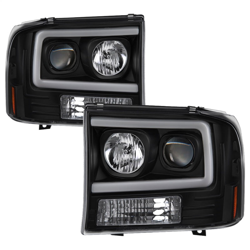 Spyder 99-04 Ford F250 Super Duty Projector Headlights - Light Bar - Black PRO-YD-FF25099V2-LB-BK-SR1 Performance