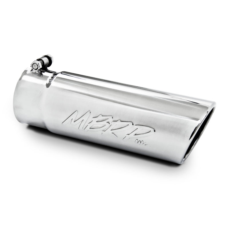 MBRP Universal Tip 4in O.D. Angled Rolled End 3 inlet 10 length-SR1 Performance