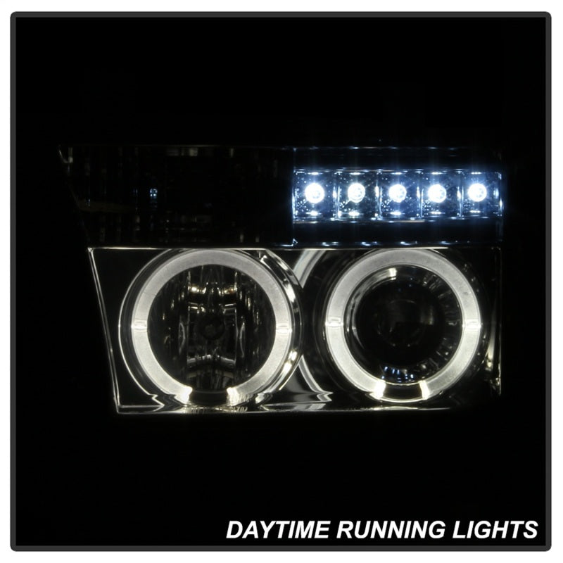 Spyder Toyota Tundra 07-13 Projector Headlights LED Halo LED Smke PRO-YD-TTU07-HL-SM-SR1 Performance
