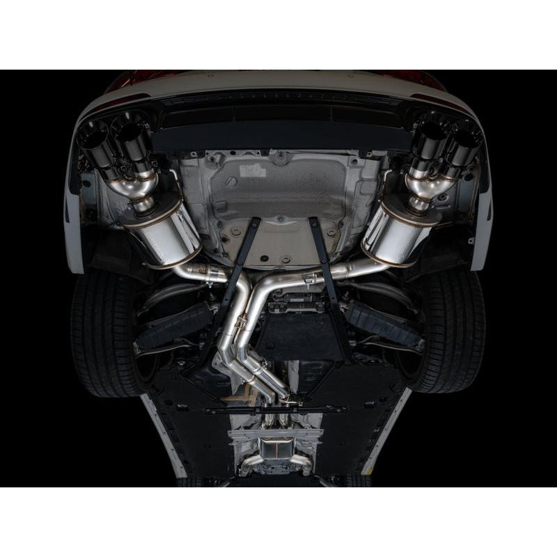 AWE Tuning 19-23 Audi C8 S6/S7 2.9T V6 AWD Touring Edition Exhaust - Diamond Black Tips-SR1 Performance