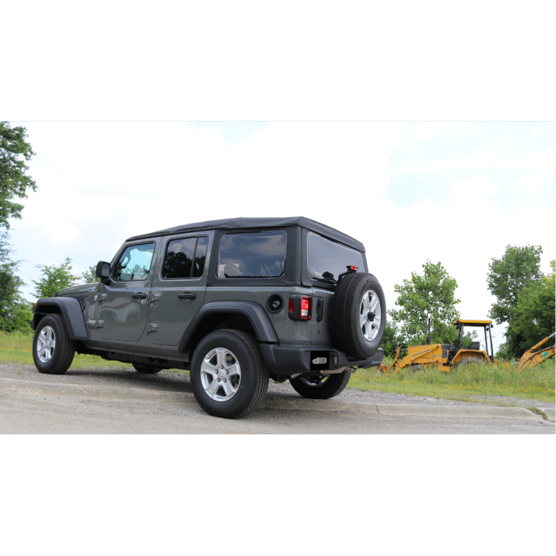 Corsa 2018-2024 Jeep Wrangler JL 2.5in Dual Rear Turn Down Exit Sport Axle-Back Exhaust-SR1 Performance
