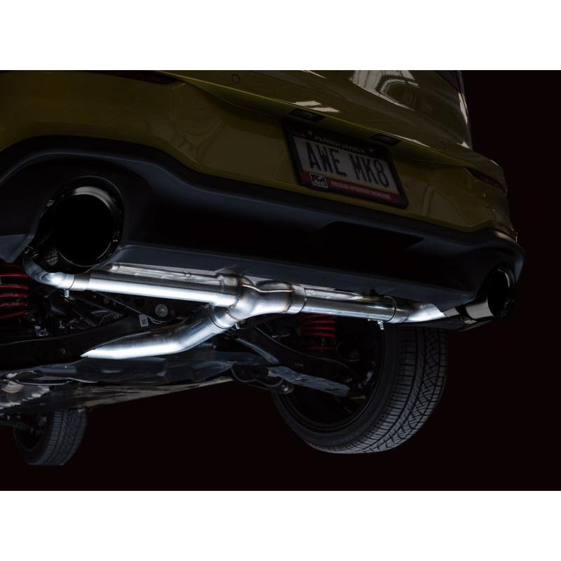 AWE 2022 VW GTI MK8 Touring Edition Exhaust - Diamond Black Tips-SR1 Performance