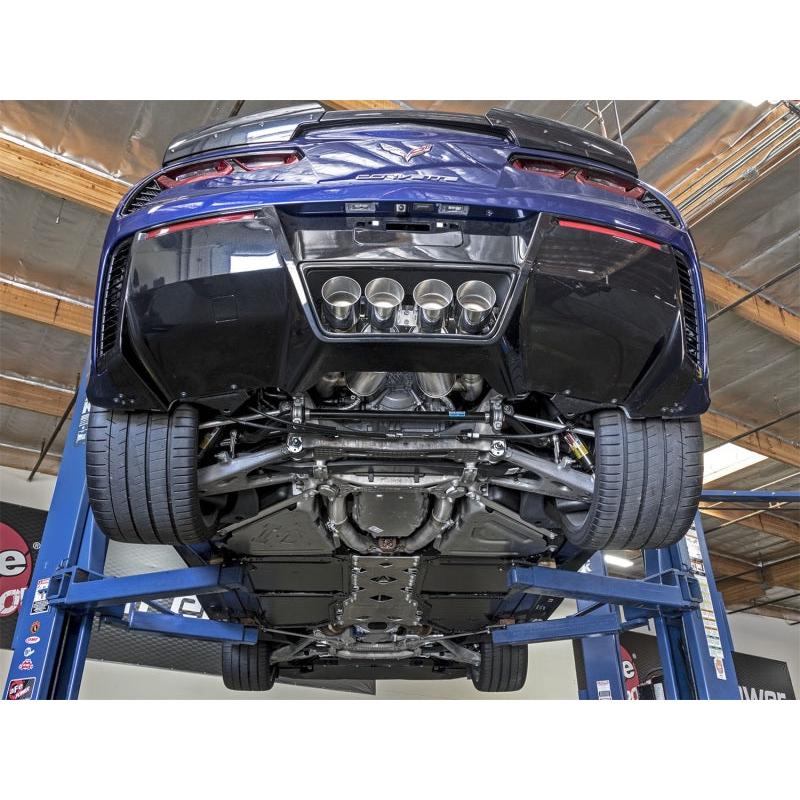 aFe MACHForce XP 3in-2 1/2in Axle Back 304SS Exhaust w/ Polished Tips 15-17 Chevy Corvette Z06-SR1 Performance