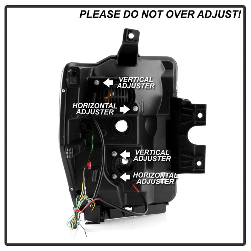 Spyder Ford F-250/350/450 08-10 V2 High-Power LED Headlights-Switch Back-Chrome PRO-YD-FS08PL-SBLB-C-SR1 Performance