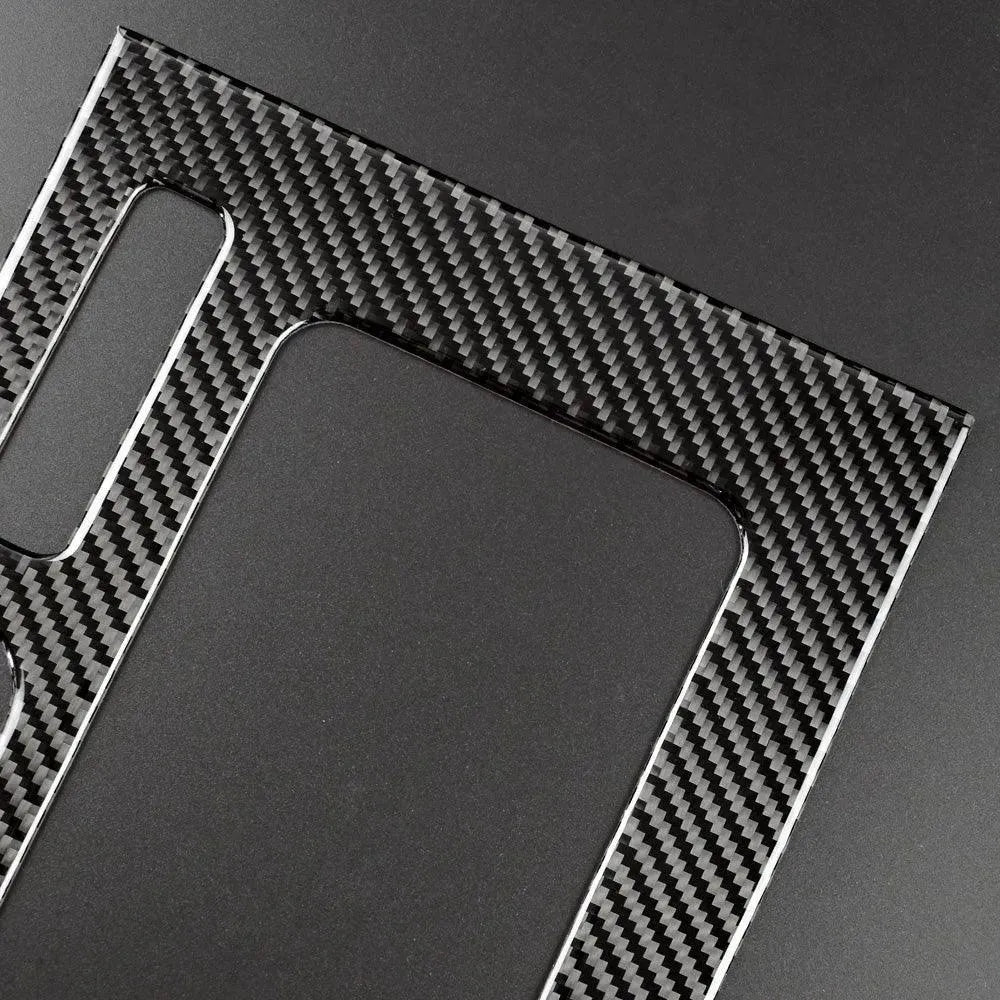 Carbon Fiber Center Console Trim Interior Overlay For Ford Mustang 2010-2014 - carbonaddons Carbon Fiber Parts, Accessories, Upgrades, Mods