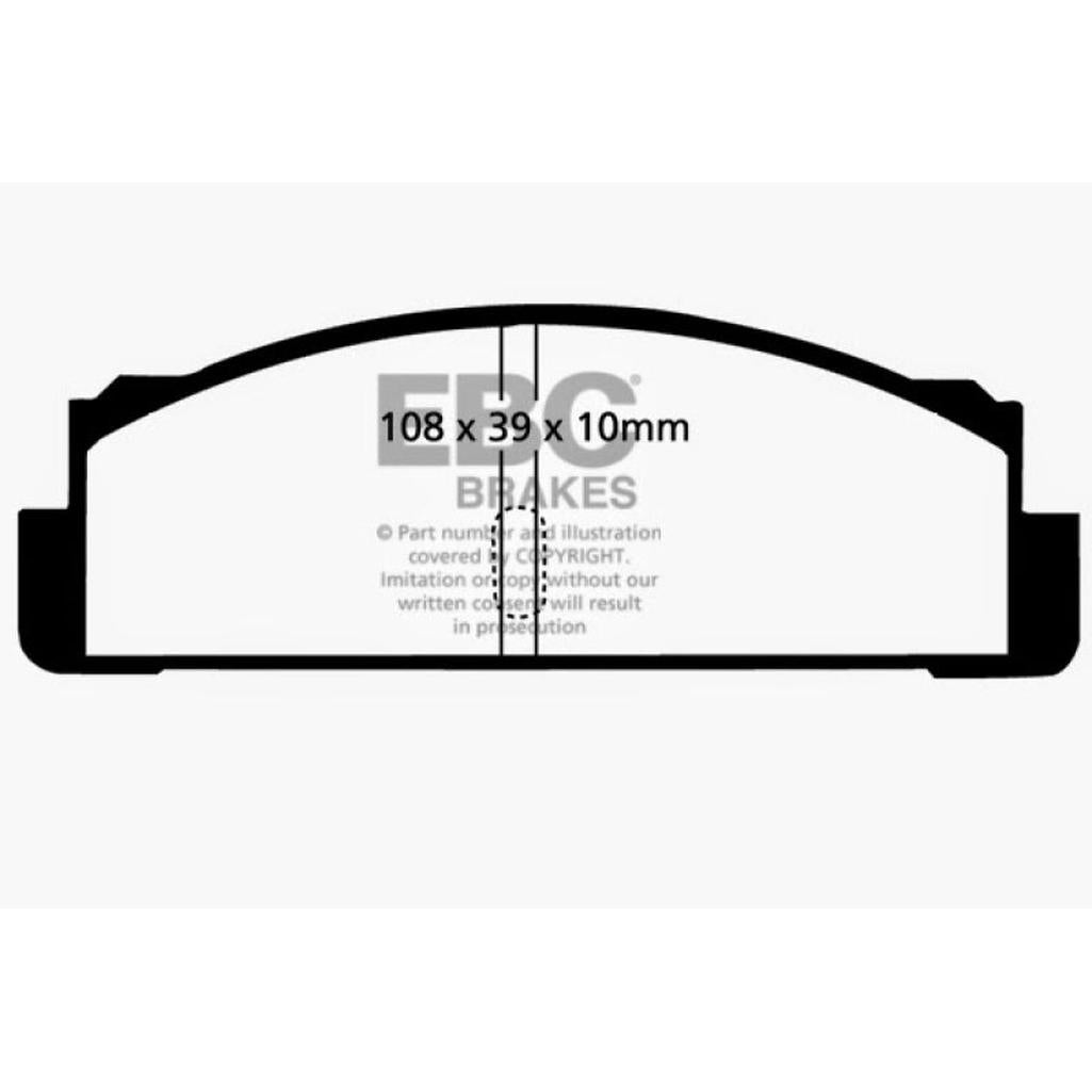EBC Greenstuff 2000 Series Rear Brake Pads for Fiat 124 and 128 Models – Part DP2130